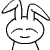 30 Bending ear rabbit emoticons download