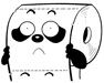 Roll of paper panda emoticons download
