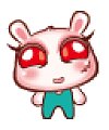 17 Red eyes rabbit emoticons download #.2