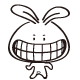 16 Happy naughty rabbit emoticons download
