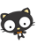 49 Cute cartoon small black cat emoticons download