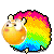 30 Rainbow sheep emoticons download
