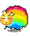 30 Rainbow sheep emoticons download
