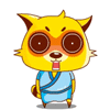 Kung fu Civet cats emoticons download