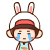 22 Lovely rabbit boy emoticons emoji download