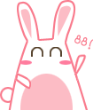 Super lovely rabbit emoticons download