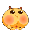 Hip face shape of dog emoticons emoji download