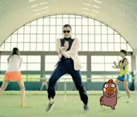 40 Gangnam Style Riding horse dance emoticons download ...