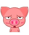 40 Cute cartoon small pig emoticons download