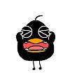 12 Shy crow emoticons download