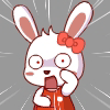 38 Pure small white rabbit emoticons emoji download