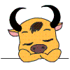 100 Cute little bull Gifs emoticons free download