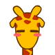 30 Cute cartoon giraffes gif emoticons emoji download