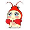 Lovely baby lobster emoticons emoji download