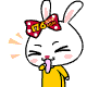 24 Super cute baby rabbit emoticons download