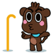 20 Dear brown bear emoticons emoji gifs download