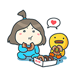 Lovely little girl MSN emoticons emoji download