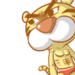 175 Happy cartoon tiger emoticons download
