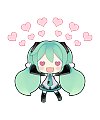 80 Hatsune Miku emoticons free download