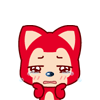 Lovely red fox emoticons emoji download