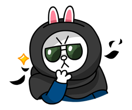 LINE Rabbit emoticons emoji download