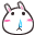 50 Lovely rabbit expression gifs emoticons emoji download