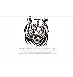 Permalink to Brave the tiger Logo-Chinese Logo design