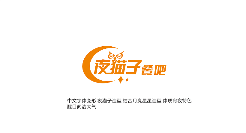 'Night cat' Restaurant Logo-Chinese Logo design