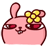 30 Lovely rabbit girl emoticons emoji download