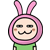15 Super cute baby rabbit Emoticons and Emoji Gif Downloads
