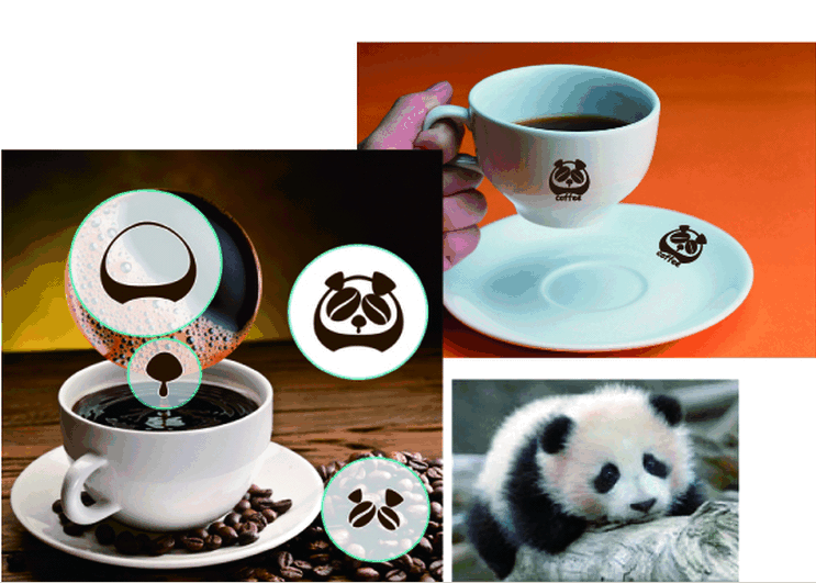 Panda Coffee Logo-Chinese Logo design