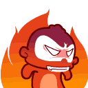 16 Angry monkey Emoticons Gifs Downloads emoji