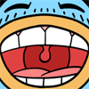 Blue primitive Emoticons Gifs Downloads emoji