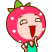 21 Lovely Strawberry Boy [KUSO-PARTY] Emoticons Gifs Downloads emoji