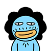 Blue primitive Emoticons Gifs Downloads emoji