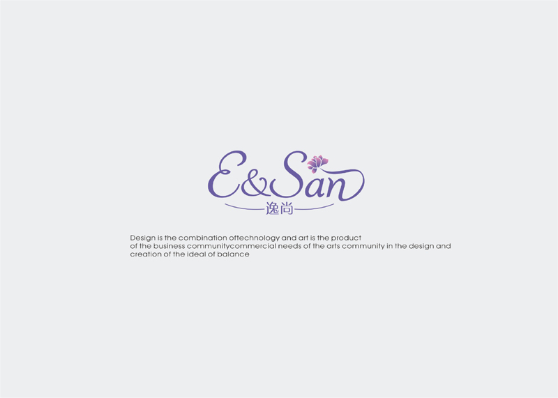 ‘E&SAN’ Cosmetics company Logo-Chinese Logo design