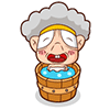 Chinese old lady funny animated emoticons downloads
