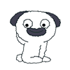 Cute puppy Chat animated emoticons
