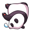 20 The lovely panda animated emoticons downloads