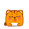 Lovely little tiger emoticons free animated