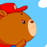 Flying bear animated emoticons list