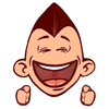 bullet boy funny animated emoticons