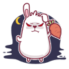 Lovely fat rabbit animated free emoticons downloads