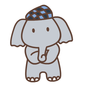 Cartoon elephant instant messenger emoticons
