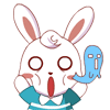 The rabbit boy and girl emoji emoticons symbols meaning