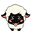 Super cute sheep funny animated emoticons