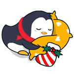 Merry Christmas penguins free emoticons download