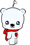 Cute polar bears computer emoticons