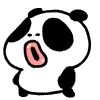 Big mouth panda emoticons free animated