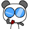 Glasses panda animated emoticons downloads